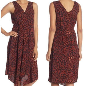Beach Lunch Lounge Anais Midi Dress Rumba Red Leopard Dress